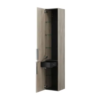 Burgbad Hochschrank Eqio 1760x350x320 Eiche Dekor Flanelle, HSBA035LF2632 HSBA035LF2632
