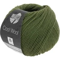 LANA GROSSA COOL WOOL pflegeleichtes Strickgarn extrafeine Merinowolle Häkelwolle, 160 m (Strickgarn aus extrafeiner Merinowolle, kuschelig weich und pflegeleicht), 50 g