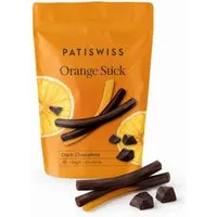 PATISLOVE Schokolade Patislove Zartbitterschokolade Orangen-Sticks, Schoko-Stäbchen, 80g, Fruchtige Orangenfüllung, Edelbitterschokolade, Premium-Qualität