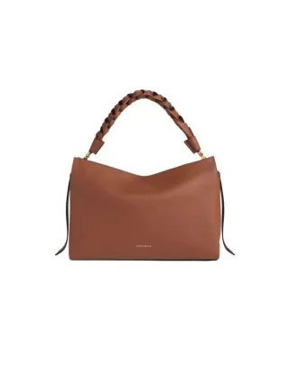 Coccinelle Clutch Bag Cognac/Schwarz