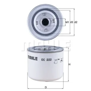 Mahle ?lfilter Alfa Romeo Lancia Volvo