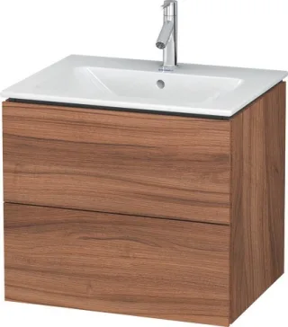 Duravit L-Cube Waschtischunterbau wandhängend Nussbaum Matt 620x481x550 mm - LC624007979 LC624007979