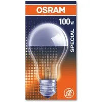 Osram Spezialleuchtmittel OSRAM Kopfspiegellampe silber E27 SPECIAL MIRROR A SILV 100, E27, 1 St., warmweiß, dimmbar, verspiegelt, silber