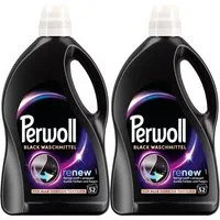 Perwoll Black Gel 2 x 52 WL (104WL) Colorwaschmittel (Vorrats-Set, [2-St. Flüssigwaschmittel mit Dreifach-Renew-Technologie - für dunkle Wäsche)