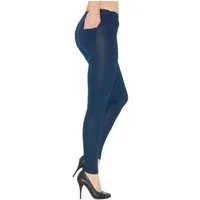 YESET Leggings Damen Leggings lang Hose Röre Baumwolle hoher Bund mit Taschen hoher Bund
