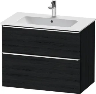 Duravit D-Neo Waschtischunterbau wandhängend Eiche Schwarz Matt 810x462x625 mm - DE4362010160000 DE4362010160000