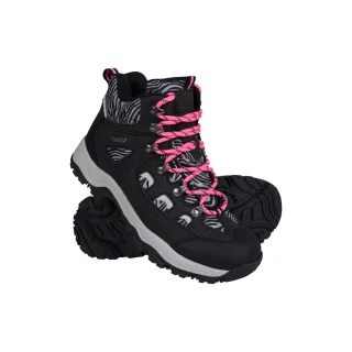 Mountain Warehouse - Damen Wanderstiefel "Adventurer", Leo-Muster, Wildlederimitat (Leuchtend Rosa)