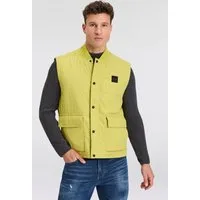 BOSS ORANGE Kurzweste Ocomo mit Markenlabel