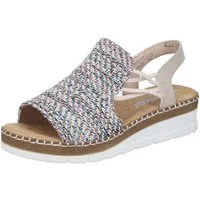 Rieker Rieker Sandalen Textil Keilsandalette