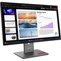 ThinkVision P24Q-40, LED-Monitor 60.5 cm (23.8 Zoll), schwarz, QHD, IPS, HDMI, DP, USB-Hub, Daisy Chain