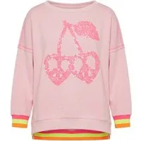 Miss Goodlife Sweatshirt Miss Goodlife MG13660 „Cherry Peace“ mit Pailletten-Applikation, Rosé