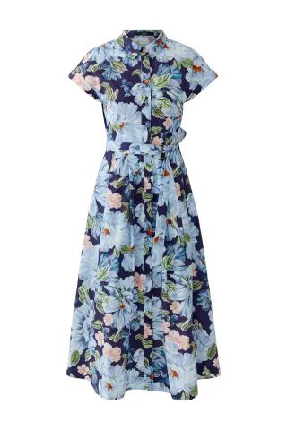 Oui - Midikleid dk blue blue - Gr. - 34