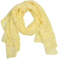 MIRROSI Modeschal Asymmetrischer Schal, Made in Italy 20% Seide 80% Baumwolle, (ca.170x77cm, leicht und bequem, Streublüchen Muster), Damen Halstuch ideal für Frühling, Sommer und Herbst
