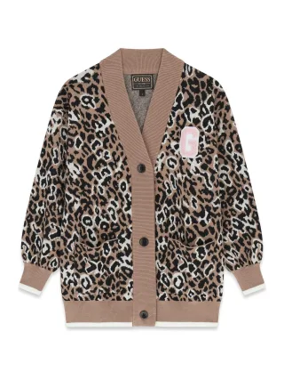 Guess Kids - LS LEOPARD CARDIGAN - Gr. - 10