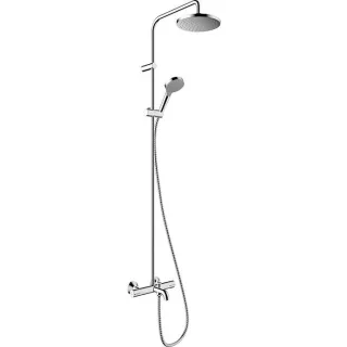 hansgrohe Vernis Blend 200 1jet Showerpipe 26274000 mit Wannenthermostat, chrom