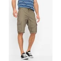bonprix Cargobermudas Cargo-Bermuda, aus Baumwolle, mit verstellbarer Länge, Regular Fit