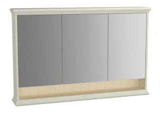 VitrA Valarte LED-Spiegelschrank 118 cm 3 Türen Elfenbein Matt,62239 62239