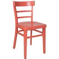 einrichtungsdesign24 Küchenstuhl Küchenstuhl Laura farbiger Holzstuhl Esstisch Esszimmer Retro Vintage, Gestell Massivholz