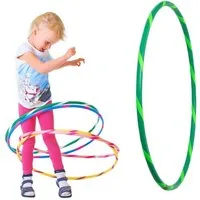 Hoopomania Hula-Hoop-Reifen Bunter Kinder Hula Hoop für kleine Profis, Ø60cm, Grün-Grün