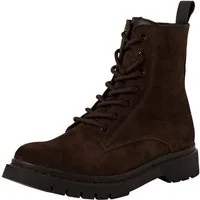 Tamaris COMFORT-Lining, Removable Sock aus Leder Schnürstiefelette COMFORT-Lining