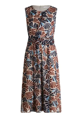Betty & Co - Midikleid nature/brown - Gr. - 44