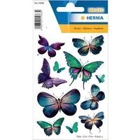 HERMA Sticker Herma Sticker MAGIC Tiere Schmetterlinge violett beglimmert 1 Bl
