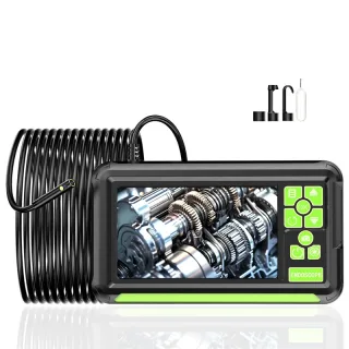8mm Bendable Probe Industrial Endoscope Camera 1080P HD Borescope with 4.3 Inch Screen IP67 Waterproof Inspection Camera