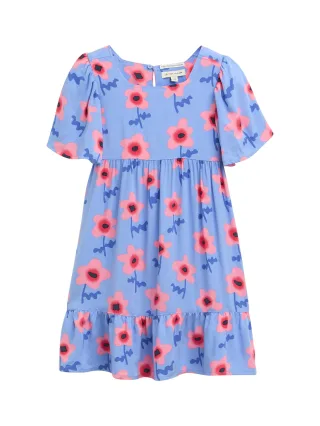 tom tailor kids - Mini-Kleid mit Blumenmuster big blue flower print - Gr. - 92/98