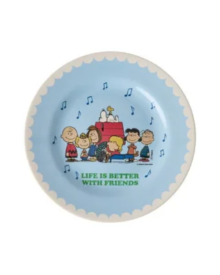 Rice Melamin Teller mit Snoopy Print, hellblau