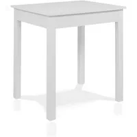 Smart Esstisch Rechteckig, Scandi Look, 67 x 110 cm, bis 45 kg belastbar, 4-Fußgestell, Weiß, für 4 bis 6 Personen