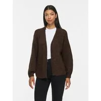 Vila Strickjacke VILAMPE OPEN L/S KNIT CARDIGAN-NOOS Materialmix, normal geschnitten