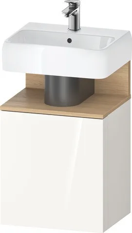 Duravit Qatego Waschtischunterbau wandhängend Weiß Hochglanz 440x350x645 mm - QA4076L30220000 QA4076L30220000