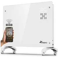 TRESKO Konvektor Glaskonvektor Elektroheizung 1500 & 2000W, 1500 W, APP WiFi Funktion, Glasheizung elektrisch