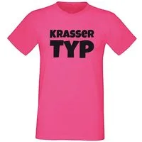 G-graphics T-Shirt Krasser Typ Herren T-Shirt mit Spruch-Print aus unserer Pink-Black-Men-Edition