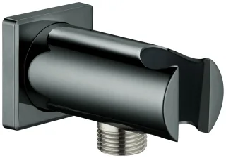 GROHE Wandanschlussbogen Rainshower 26659 eckige Rosette hard graphite, 26659A00 26659A00