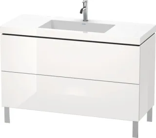 Duravit L-Cube c-bonded Set bodenstehend Weiß Hochglanz 1200x480x698 mm - LC6939O2222 LC6939O2222