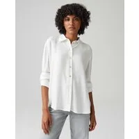 OPUS Hemdbluse FAHLA Regular Fit in Twillstruktur lockere Passform, glatter Griff, fließender Fall