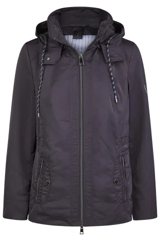 Barbara Lebek - Jacke mit Kapuze navy - Gr. - 42
