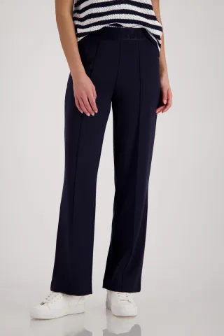 monari - Jogger mit elastischem Bund marine - Gr. - 36