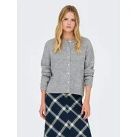 ONLY Strickjacke ONLSIMONI L/S O-NECK CARDIGAN KNT NOOS Materialmix, relaxed fit