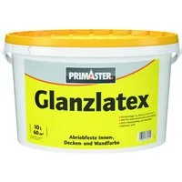 Primaster Wandfarbe Primaster Glanzlatex glänzend 10 L weiß