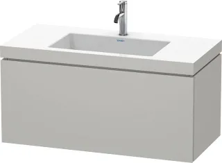 Duravit L-Cube c-bonded Set wandhängend Betongrau Matt 1000x480x500 mm - LC6918O0707 LC6918O0707