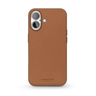 Vonmählen Like Leather Case for iPhone 16 Brown