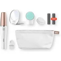 Braun Gesichtsepilierer FaceSpa 851V 3-in-1, Aufsätze: 3 St., mit zusätzlicher Batterie