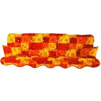 Kühnemuth Auflagekissen Auflagen Set Hollywoodschaukel Sitzkissen 150x50 cm Design 150-150