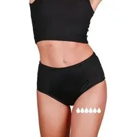Taynie Periodenslip Highwaist ultra - Periodenunterwäsche sehr starke Blutung - Damen (1-St., 1er-Pack) Auslaufsichere Periodenunterwäsche / Periodenslip aus Bio Baumwolle