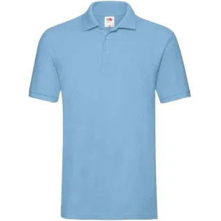 Fruit of the Loom Herren Premium Baumwolle Pique Polo Shirt (Himmelblau)