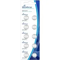 Mediarange 10 AG13 / LR44 / V13GA Alkaline Knopfzelle Batterien im 10er Blister Knopfzelle