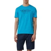 s.Oliver T-Shirt melierte Optik, mit Frontprint