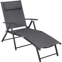 MERXX Gartenliege Deckchair, zusammenklappbar, 4-fach verstellbar, inkl. 1 Kopfkissen